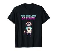 Ilustraciones del Personaje de For The Love of Fluff I Anthro Raccoon Camiseta