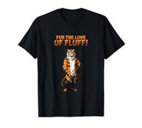 Ilustraciones del Personaje de For The Love of Fluff I Anthro Tiger Camiseta