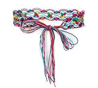 ILuvatar - Cinturón estilo bohemio para mujer con cordones trenzados, 170 cm