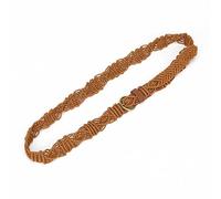 ILuvatar Cinturón trenzado de cuerda estilo bohemio para mujer U33, Marrón-n1, 105 cm