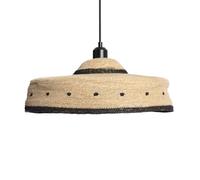 ILUZZIA Lámpara Colgante Fibras Naturales Esuay Arya Negro