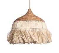 ILUZZIA Lámpara Colgante Ratán y Ramio Kempo Wari E27 Natural