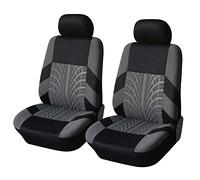 ILWIYRHNL para Renault Clio V Life/Zen/Intens/R.S. Line/Business 2019-2025 2026 Fundas Asientos Coche Universales, Diseño Huella Neumático Transpirable, Juego de Fundas Protectoras Lavables,A