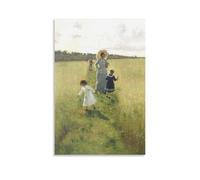 Ilya Repin-At The Boundary - Póster de pared sobre lienzo, impresión de pergamino, decoración de paredes, pósteres para el hogar, 60 x 90 cm