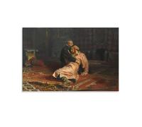 Ilya Repin-Ivan The Terrible And His Son Ivan el 16 de noviembre de 1581 (1883-1885) Lienzo decorativo para pared