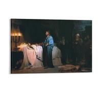 Ilya Repin-Resurrection of The Daughter of Jairus (1874) - Póster impreso para pared, lienzo, pósteres, obras de arte, estética de habitación