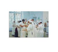 Ilya Repin-The Surgeon Evgeny Vasilyevich Pavlov in The Operating Theater (1888) - Lienzo decorativo para pared, impresión artística para colgar