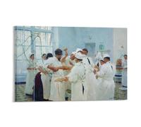 Ilya Repin-The Surgeon Evgeny Vasilyevich Pavlov in The Operating Theater (1888) - Lienzo decorativo para pared, impresión artística para colgar
