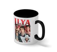 Ilya Rozanov Vintage Bootleg Coffee Mug - Heated Rivalry Fan Art Cup - BookTok Hockey Romance Gift Blanca taza de café con RIM Negro y manija Mug