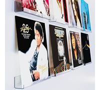 ILYXY Soporte acrílico para discos de pared, paquete de 8 marcos transparentes de 12 pulgadas para mostrar discos de vinilo, decoración única para la tienda de discos de coleccionista de música