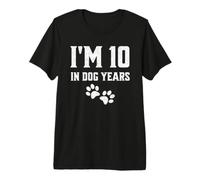 I'm 25.4 cm Dog Years Funny 70th Birthday Cool Dog Lover Camiseta Premium