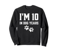 I'm 25.4 cm Dog Years Funny 70th Birthday Cool Dog Lover Sudadera