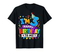 Im 3 Happy Birthday To Me 3 Years Old 3rd Bday Boys Girls Camiseta