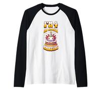 I'm 4 And Axolotly Amazing Funny Axolotl para niños que cumplen 4 años Camiseta Manga Raglan