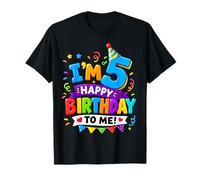 Im 5 Happy Birthday To Me 5 Years Old 5th Bday Boys Girls Camiseta