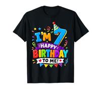 Im 7 Happy Birthday To Me 7 Years Old 7th Bday Boys Girls Camiseta