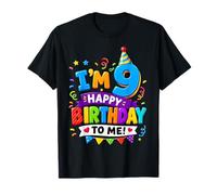 Im 9 Happy Birthday To Me 9 Years Old 9th Bday Boys Girls Camiseta