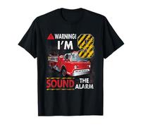 I'm 9 Year Old Sound The Alarm Bombero 9º cumpleaños Camiseta