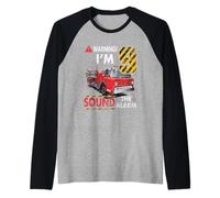 I'm 9 Year Old Sound The Alarm Bombero 9º cumpleaños Camiseta Manga Raglan