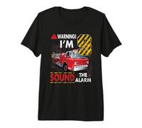 I'm 9 Year Old Sound The Alarm Bombero 9º cumpleaños Camiseta Premium
