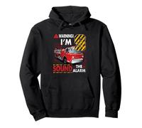 I'm 9 Year Old Sound The Alarm Bombero 9º cumpleaños Sudadera con Capucha