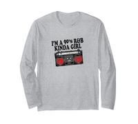 I'm A 90's R&B Kinda Girl Boombox RNB Love Music Manga Larga