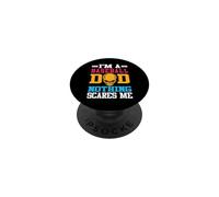 I'm A Baseball Dad Nothing Scares Me Softball Player PopSockets PopGrip Adhesivo