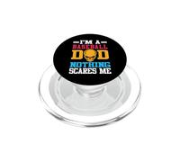 I'm A Baseball Dad Nothing Scares Me Softball Player PopSockets PopGrip para MagSafe