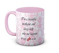 I'm a Beautiful Intelligent and Classy Lady Who Just Happens to Say C*nt a Lot - Taza de Café de Cerámica