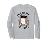 I'm A Big Deal I Otter Know Funny Animal Juego de Palabras Manga Larga