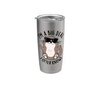 I'm A Big Deal I Otter Know Funny Animal Juego de palabras Vaso térmico de acero inoxidable de doble pared