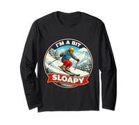 I'm A bit Sloapy - Esquí para Hombre, Juego de Palabras, esquí de Invierno Manga Larga