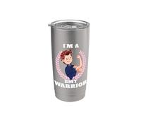 I'm a BMT Warrior Bone Marrow Transplant Awareness Vaso térmico de acero inoxidable de doble pared