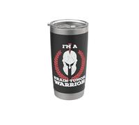 I'm a Brain Tumor Warrior Brain Tumor Awareness Vaso térmico de acero inoxidable de doble pared