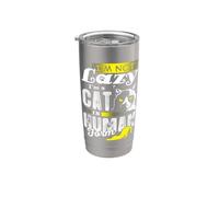 I'm a CAT in HUMAN FORM Funny Kitty Cats Camiseta Vaso térmico de acero inoxidable de doble pared