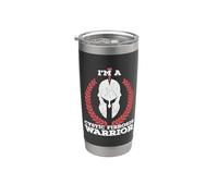 I'm a CF Warrior Cystic Fibrosis Awareness Vaso térmico de acero inoxidable de doble pared