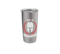 I'm a CF Warrior Cystic Fibrosis Awareness Vaso térmico de acero inoxidable de doble pared