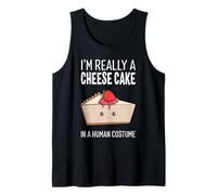 I'm A Cheesecake In A Human Costume Halloween Cheesecake Camiseta sin Mangas