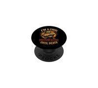 Im A Chud Consumiendo Hotdogs hasta La Muerte Divertido PopSockets PopGrip Adhesivo