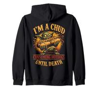 Im A Chud Consumiendo Hotdogs hasta La Muerte Divertido Sudadera con Capucha