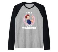 I'm a CVS Warrior Cyclic Vomiting Syndrome Awareness Camiseta Manga Raglan