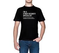 I'm A Cyber Security Specialist Negro Hombre Camiseta Black Men's T-Shirt tee