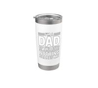 I'm A Dad Of Two Boys Nothing Scares Me Vaso térmico de acero inoxidable de doble pared