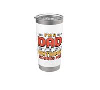 I'm A Dad Of Two Boys Nothing Scares Me Vaso térmico de acero inoxidable de doble pared