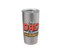 I'm A Dad What's Your Superpower Vaso térmico de acero inoxidable de doble pared
