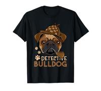 I'm A Detective Bulldog Dog Detective Dogs Lover Puppy Camiseta