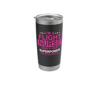 I'm A Flight Nurse What's Your Superpower Nursing Nurses Vaso térmico de acero inoxidable de doble pared