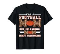 I'm A Football Mom Funny Cool Mom Leopard Print Mothers Day Camiseta