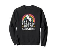 Im A Freakin Ray Of Sunshine Awesome Unicorn Tees and More Sudadera