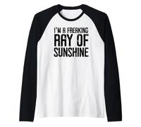 I'm a Freaking Ray of Sunshine Little Ray Sarcastic Sunshine Camiseta Manga Raglan